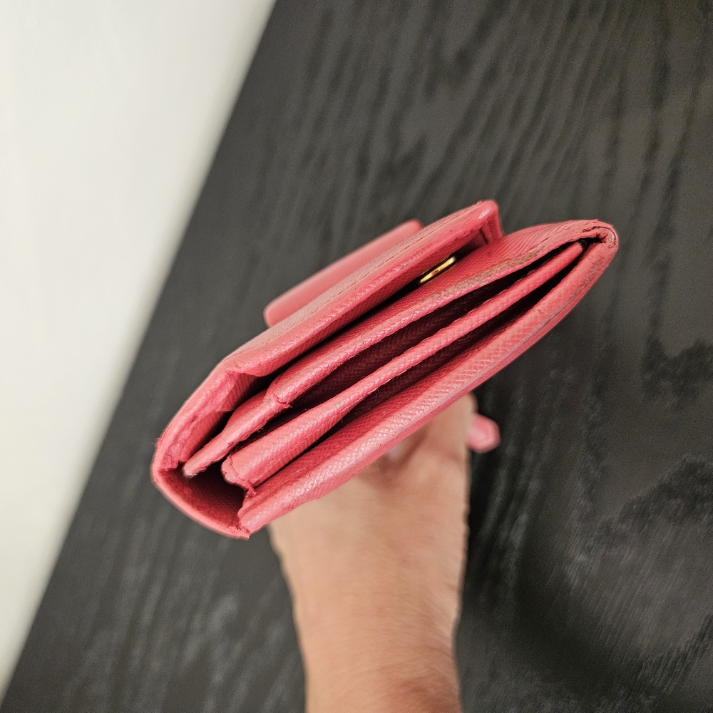 Prada Pink Bow Clutch (COA) - Picture 12 of 16